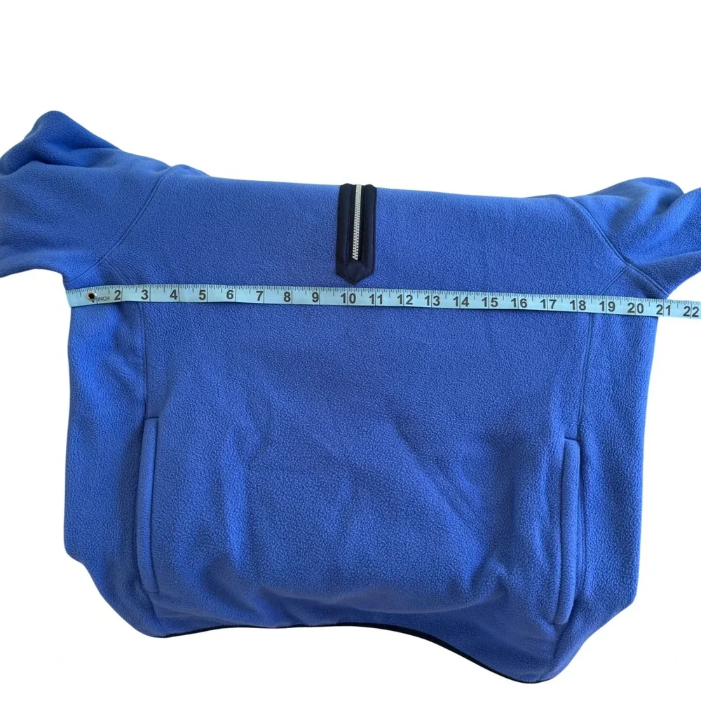 Peter Millar Mens Quarter Zip Fleece Pullover Blue MF21EZ38 Small